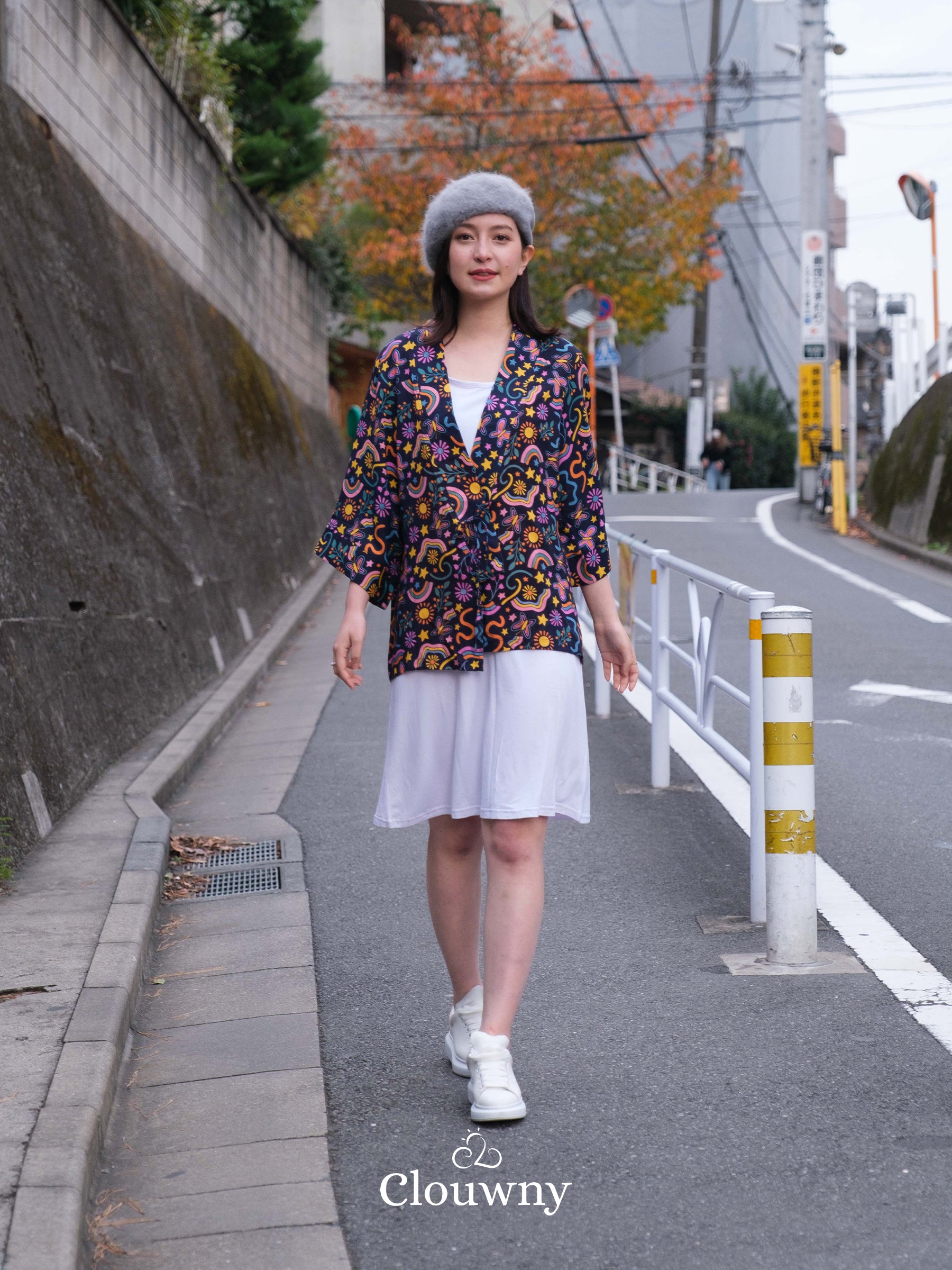 Hare Kimono Outer - Navy